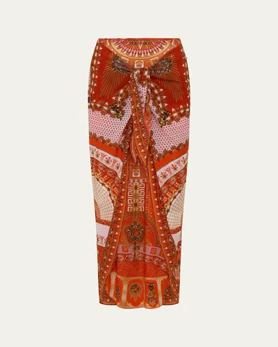 Camilla The Obelisk Gate Layered Long Sarong Coverup