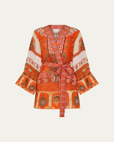 Camilla The Obelisk Gate Short Kimono Coverup