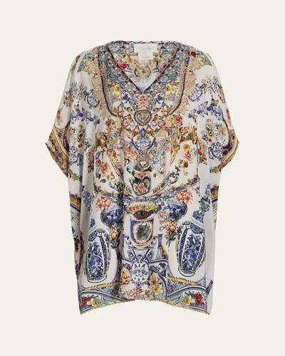 Camilla The Pottery Parlour Short Kaftan Coverup