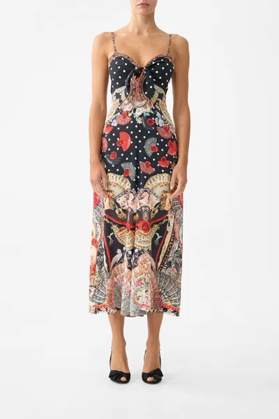 Camilla Tie Front Jumpsuit Daughters Of Duende In Multi