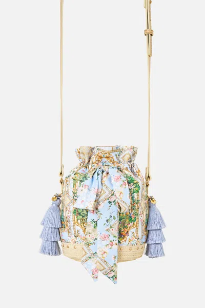 Camilla Tie Top Bucket Bag With Tassels Sisi Society In Red