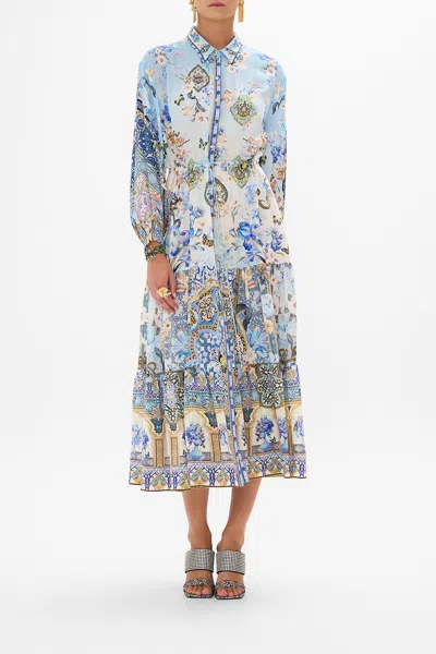 Camilla Tiered Long Shirt Dress Al Manial Palace Memoirs