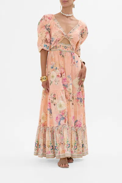 Camilla Tiered Puff Sleeve Dress The Jewellery Palace In Multi