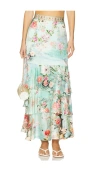 Camilla Printed Cotton Wrap Skirt In The Jewellery Museum