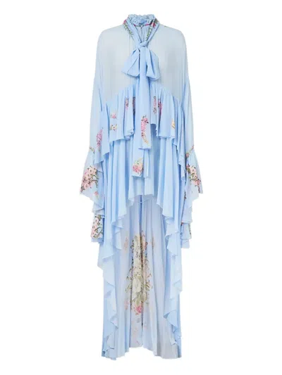 Camilla Tiled In Time Maxi Dress In Blue