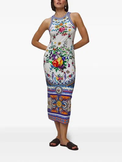 Camilla Tiles Darls Jersey Dress In White