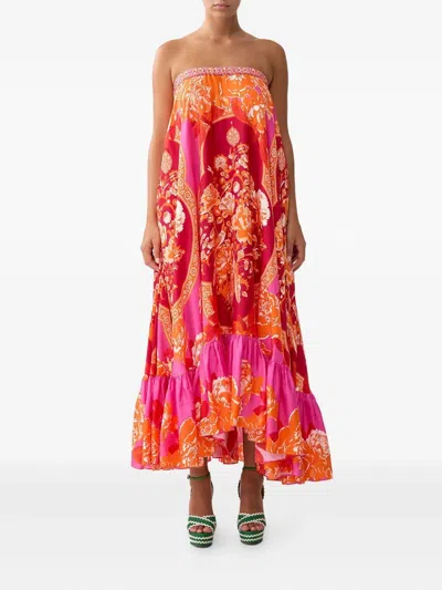 Camilla Tiles Of Türkiye Maxi Dress In Pink