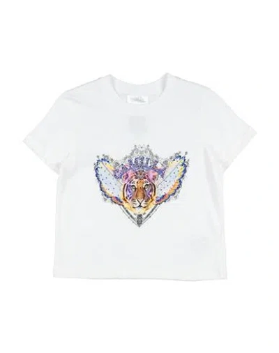 Camilla Babies'  Toddler Girl T-shirt White Size 4 Cotton, Elastane