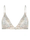 Camilla Ivory Tower Tales Crystal Triangle Bikini Top In Multicolor