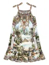 Camilla Tropical-print Spaghetti-strap Dress