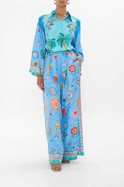 Camilla Tuck Front Pant A Painted Village In Blue