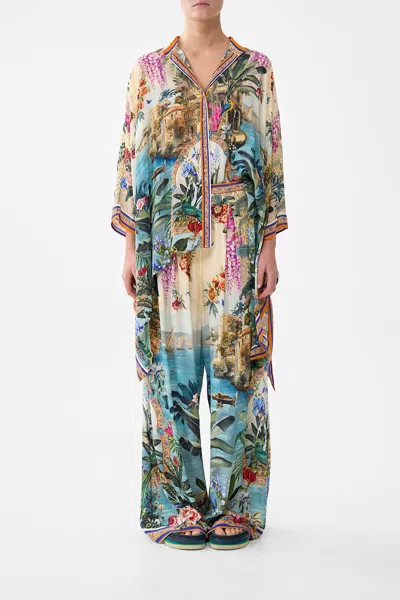 Camilla Tuck Front Pant Bodrum Botanicals In Multi