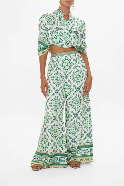 Camilla Tuck Front Pant Corridor Of Calm In Green