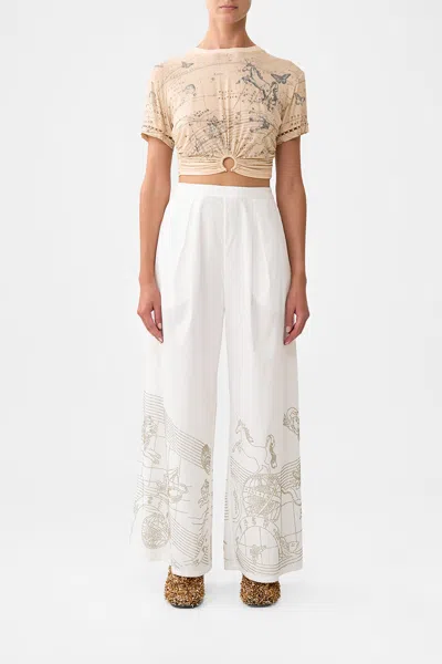 Camilla Tuck Front Pant House Of Horoscopes In White