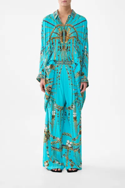 Camilla Tuck Front Pant Totems And Treasures In Blue