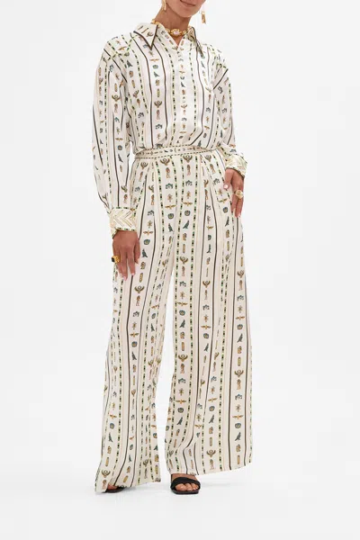 Camilla Tuck Front Pant Valley Of The Queens In Neutral