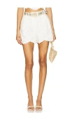 Camilla Tuck Front Short In White