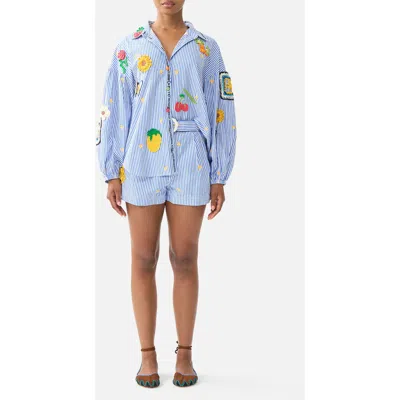 Camilla Tuck Front Short In Blue