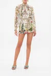 Camilla Tuck Front Short In Renaissance Romance In Multi