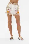 Camilla Tuck Front Shorts In Egyptian Rose In Neutral