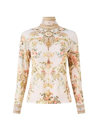 Camilla Turtleneck T-shirt In Neutral