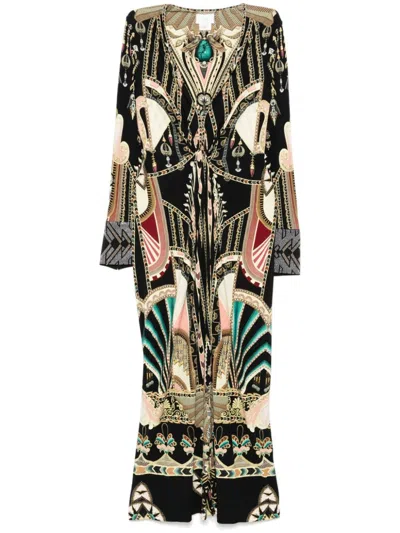 Camilla Twist Jersey Maxi Dress In Black