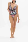 Camilla Midnight In Monserrate U-ring Underwire One-piece Swimsuit In Midnight In Monserrate