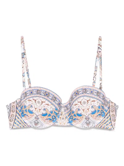 Camilla Underwire-cup Bikini Top In White