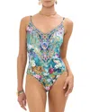 Camilla Basked In Baroque V-neck Underwire One-piece Swimsuit In Multi