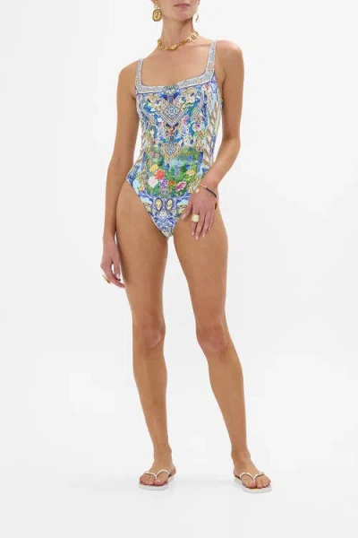 Camilla Underwire Square Neck One Piece Wall To Wall Wonders