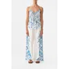 Camilla V-neck Bias Cami Isnik Lullaby In Multi