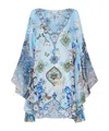 Camilla Raglan Sleeve Flared Kaftan Al Manial Palace Memoirs In Blue