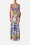 Camilla V Neck Flared Jumpsuit España Nirvana In Multi