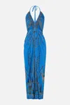 Camilla V Neck Gathered Jersey Dress Archival Revival