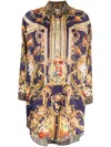 Camilla Venice Vignette-print Silk Shirt In Multicolour