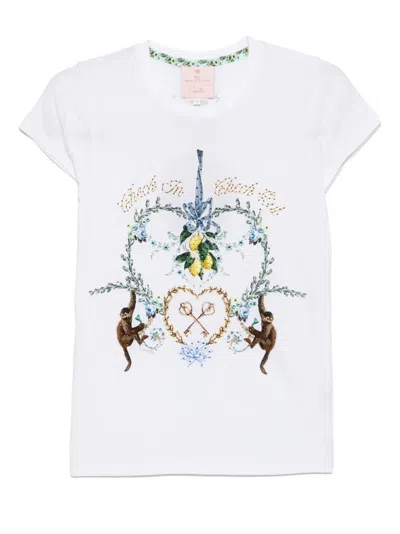 Camilla Venus On A Vespa T-shirt In White