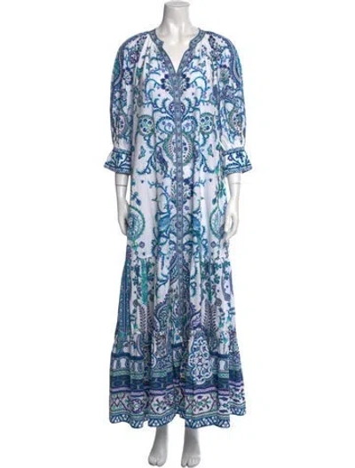 Pre-owned Camilla Vintage Long Dress W/ Tags In Blue