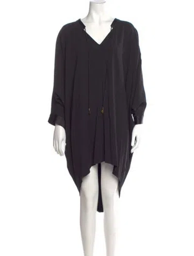 Pre-owned Camilla V-neck Knee-length Dress In Multi