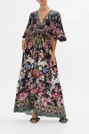 Camilla Midnight In Monserrate Ruffle-hem Midi Dress In Midnight In Monserrate