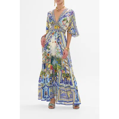 Camilla Waisted Dress With Hem Ruffle Wall To Wall Wonders