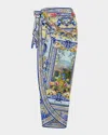 Camilla Womens Wall To Wall Wonders Long Eyelet Woven Sarong In Wall To Wall Wonders