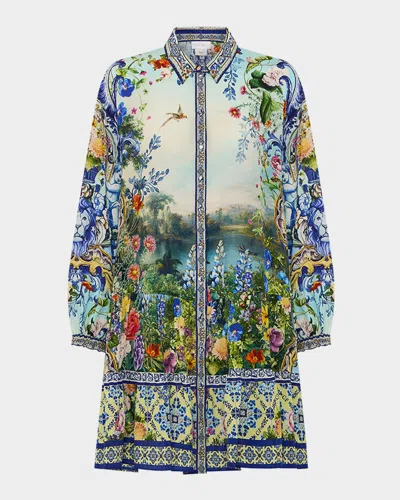 Camilla Wall To Wall Wonders Long-sleeve Tiered Mini Dress