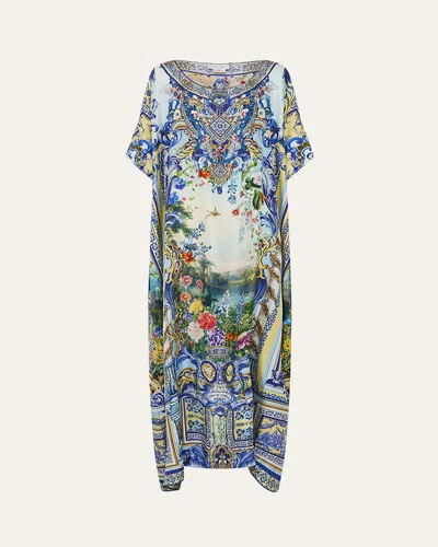 Camilla Wall To Wall Wonders Silk Maxi Kaftan Dress