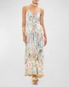 Camilla Long Dress With Tie Front We Always Have Alexandria In We Always Have Alexandria