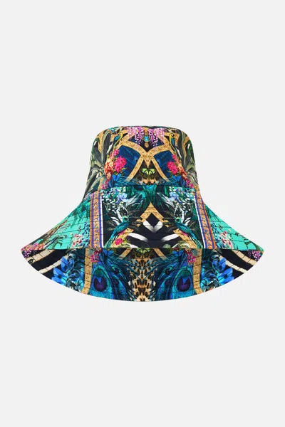 Camilla Wide Brim Bucket Hat Animal Alchemy In Multi