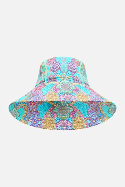 Camilla Wide Brim Bucket Hat The Concubines Corridor In Multi