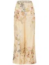 Camilla Women's Printed Silk-blend Wide-leg Pants In Neutrals