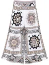 Camilla Tuck Front Pant Tile Style In White