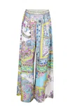 Camilla Wide Leg Trousers With Front Pocket Magic Carpet Ride In Multi