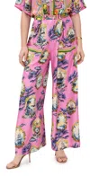 Camilla Wide Leg Trousers With Front Pockets Salty Splendour In Salty Splendour